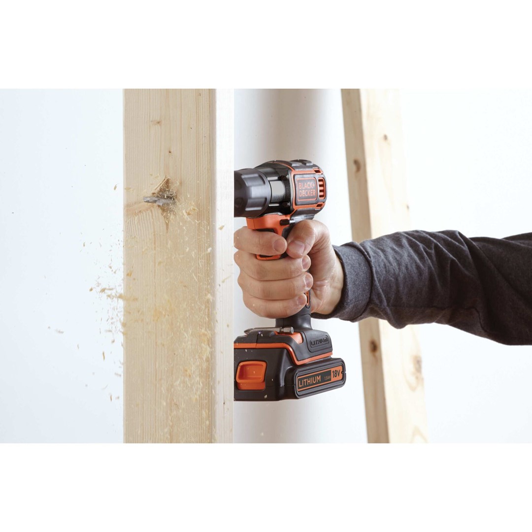 Black & Decker ASD18K Keyless Black Orange