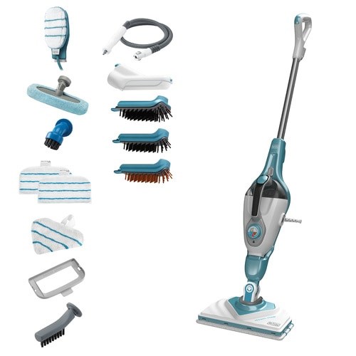 Black & Decker BHSM1610DSM Portable steam cleaner 0.5 L 1600 W Aqua colour White