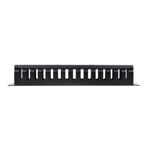 StarTech.com 2U Horizontal Finger Duct Rack Cable Management Panel with Cover