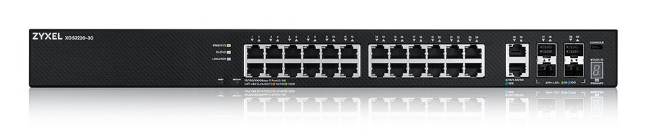 Zyxel XGS2220-30 Managed L3 Gigabit Ethernet (10/100/1000) Black