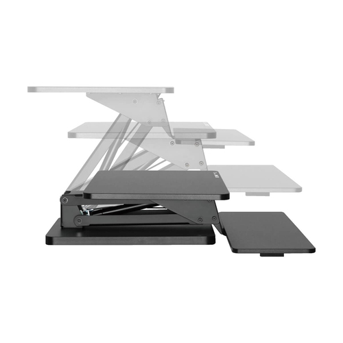 Tripp Lite WWSSDTAM Safe-IT Adjustable-Height Sit-Stand Desktop Workstation, Antimicrobial Protection