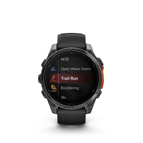 Garmin Fenix 8 3.56 cm (1.4") AMOLED 47 mm Digital 454 x 454 pixels Touchscreen Black Wi-Fi GPS (satellite)