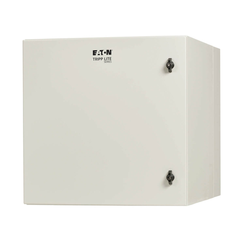 Tripp Lite SRN4G12US SmartRack Industrial Enclosure with Lock - NEMA 4, Wall Mount, Metal Construction, Hinged Back, 28 in. Depth, 12U, Gray