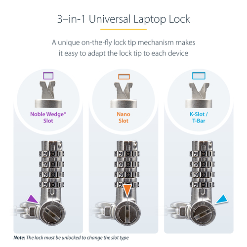 UNIVCS25-LAPTOP-LOCK - Cables & Adaptors by StarTech.com