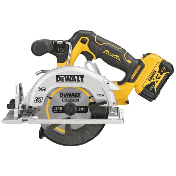 DeWALT DCS512P2-QW portable circular saw 14 cm Black  Yellow 3600 RPM