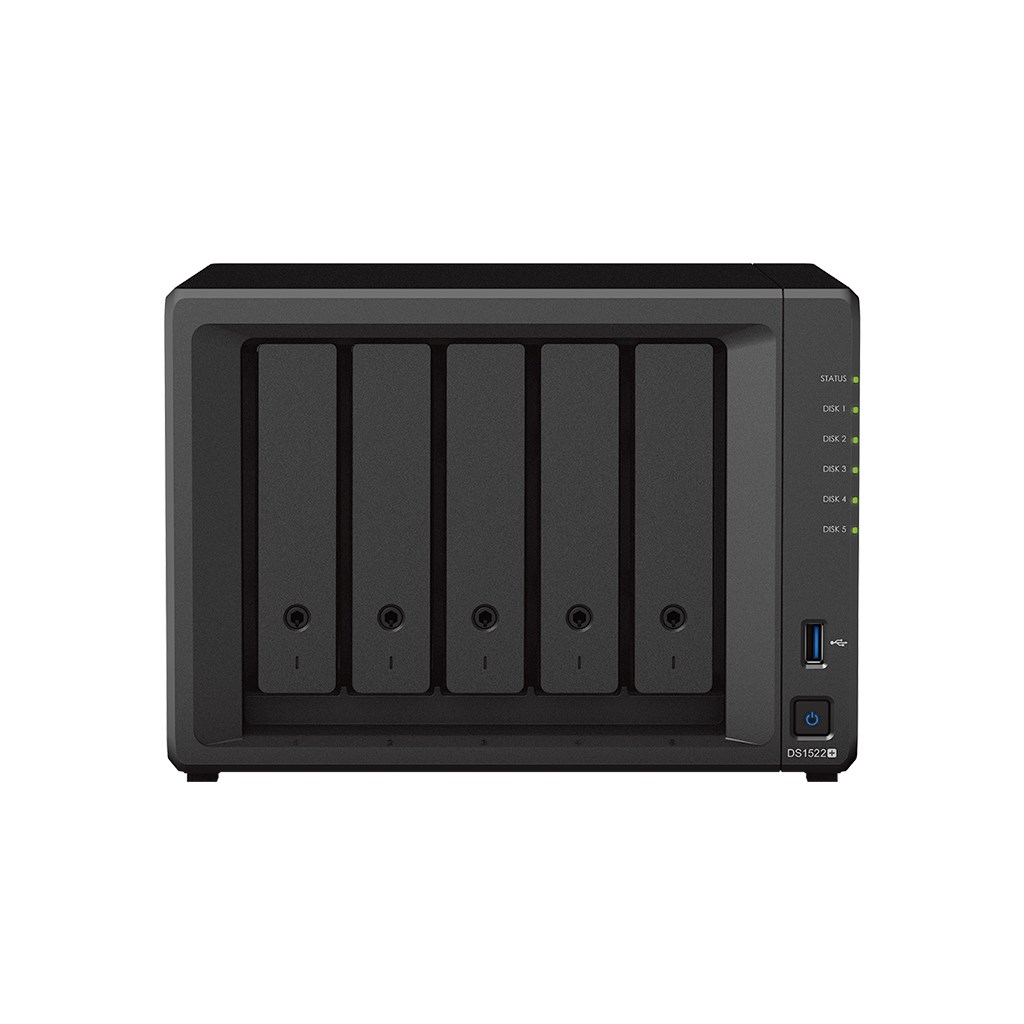 SYNOLOGY DISKSTATION DS1522+ NAS/STORAGE SERVER TOWER ETHERNET LAN BLACK R1600