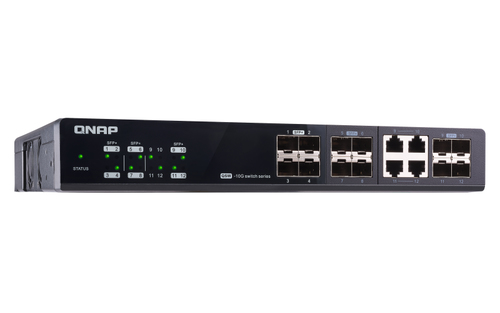 QNAP QSW-M1204-4C network switch Managed 10G Ethernet (100/1000/10000) Black