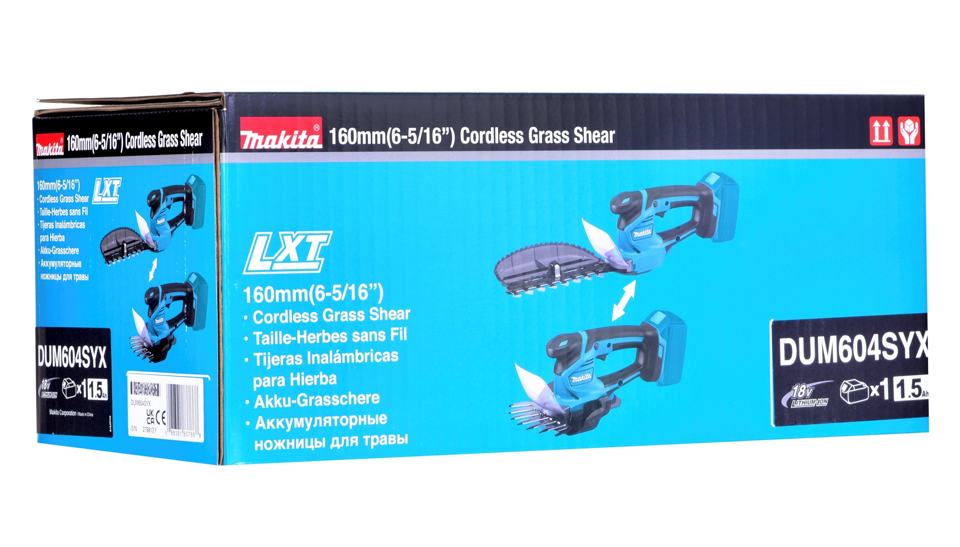 Makita DUM604SYX cordless grass shear Black Turquoise Lithium-Ion (Li-Ion) 18 V
