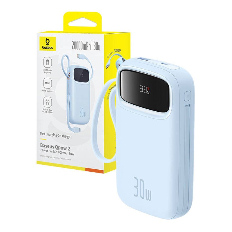 Baseus QPow2 Lithium Polymer (LiPo) 20000 mAh Blue