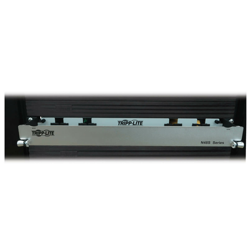 Tripp Lite Preloaded Fiber Panel, 1U - 2x (24F MTP/MPO-APC to 12x LC Duplex F/M) 24F Trunk Cables, OS2 Singlemode, 10 m (32.8 ft.)