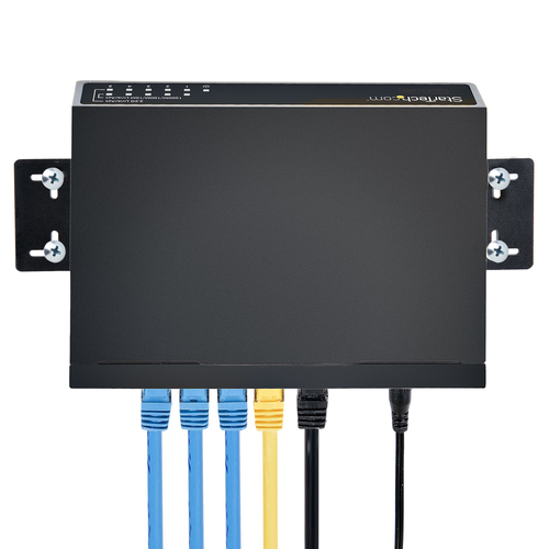 StarTech.com Unmanaged 2.5G Switch - 5 Port Gigabit Switch - 2.5GBASE-T Unmanaged Ethernet Switch - Ethernet Splitter - Din Rail or Wall Mount - Multi-Gigabit - Auto-MDIX - 9K Jumbo