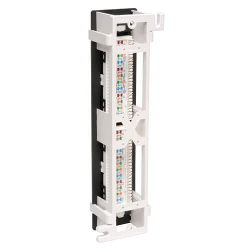 Tripp Lite N250-012 12-Port Cat6/Cat5 Wall-Mount Vertical 110 Patch Panel, TAA