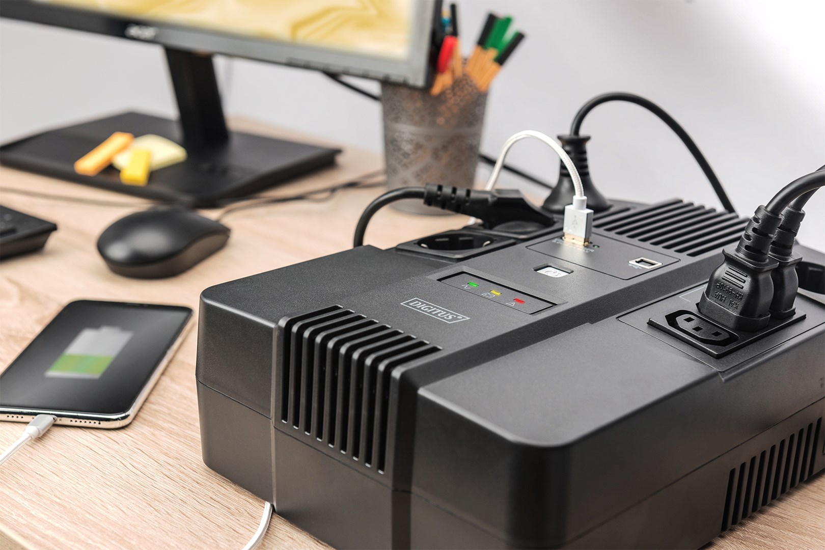 Digitus All-in-One UPS, 600VA/360W, LED