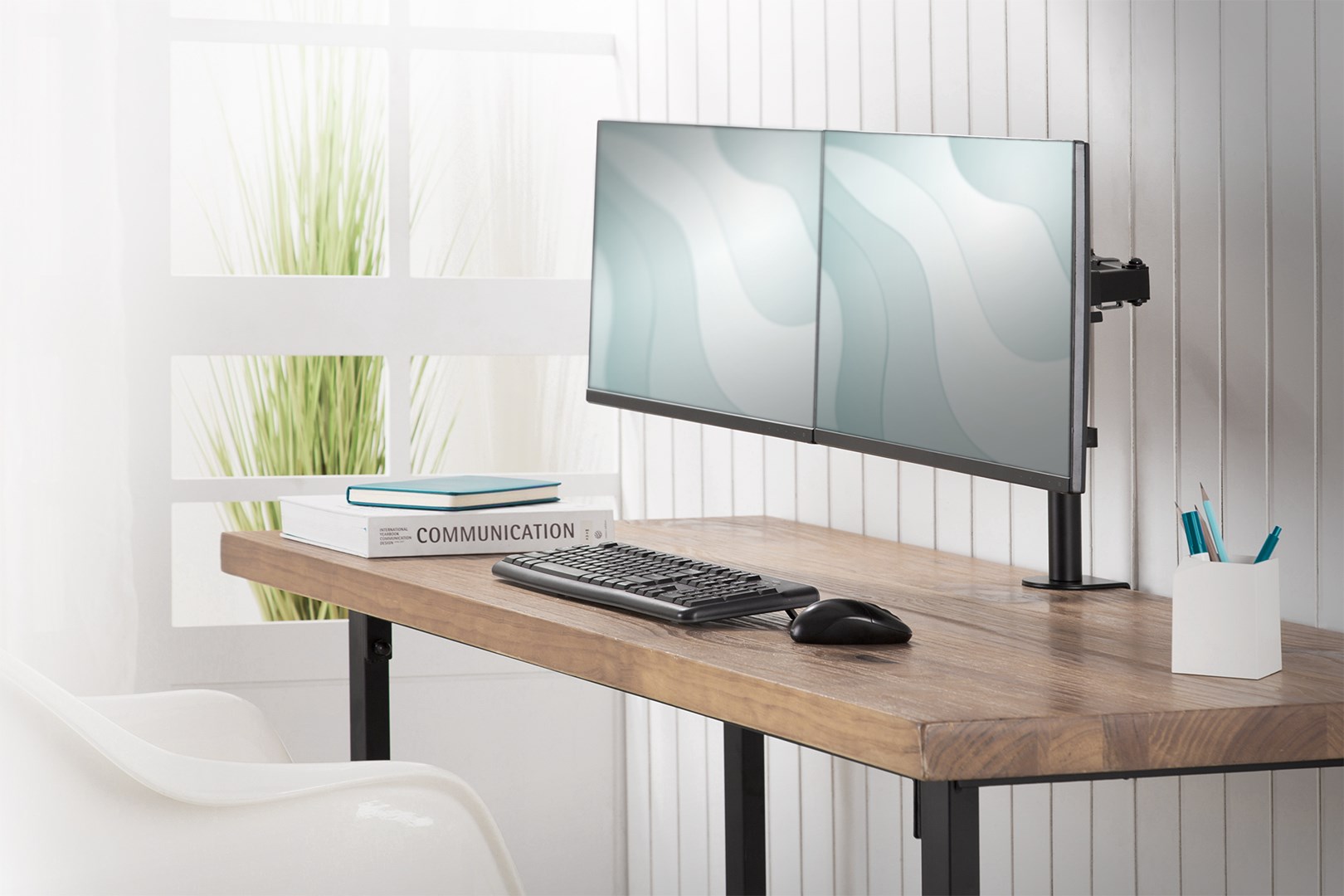 Digitus Universal Dual Monitor Clamp Mount