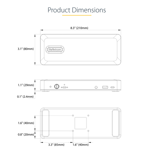DK31C3MNCRUE - Accessories by StarTech.com