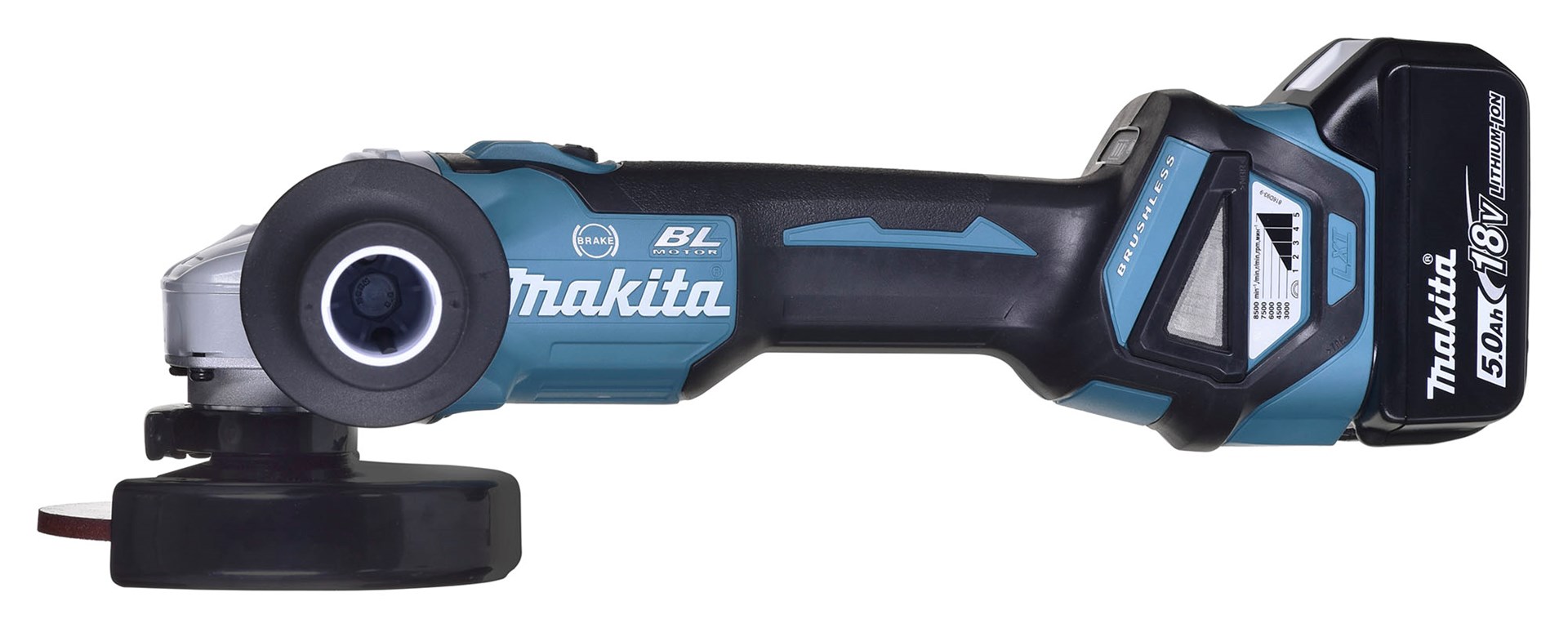 Angle grinder 18V 3x5.0Ah battery DGA513RT3J MAKITA