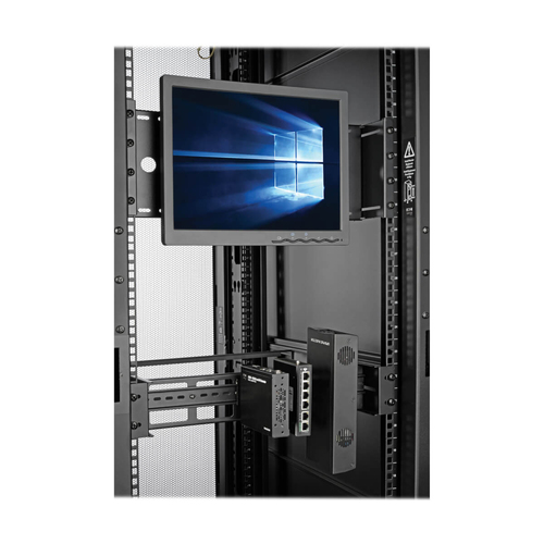 Tripp Lite SRDINRAIL2U SmartRack Adjustable Rack-Mount DIN Rail Kit – Top Hat, Mini Top Hat and G-Style Rails