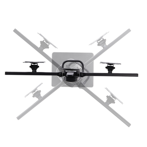 StarTech.com Crossbar Dual Monitor Desk Stand For Double 27-inch Screens, VESA Mount 75x75/100x100, Toolless Height Adjustment, Up To 13.2lb (6kg) Per Display