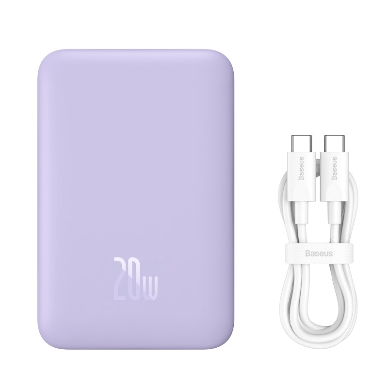 Baseus P10059001513-00 Lithium polymer (LiPo) power bank 10000 mAh Wireless charging Purple