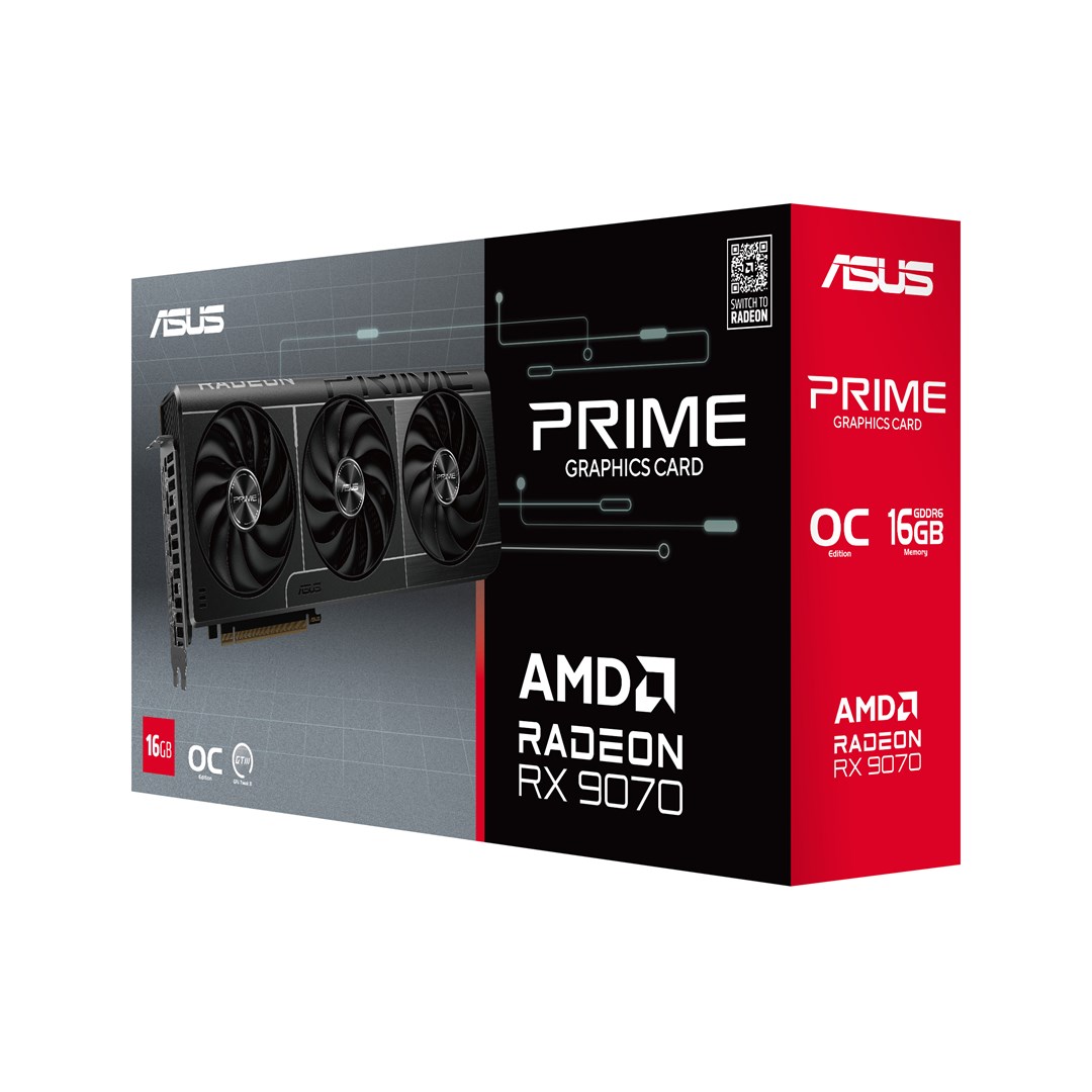 ASUS Prime -RX9070-O16G AMD Radeon RX 9070 16 GB GDDR6