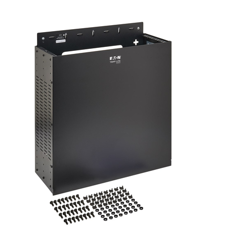 Tripp Lite SRWO4UBRKT SmartRack 4U Low-Profile Vertical-Mount Vented Wall-Mount Mini Rack Enclosure, Black