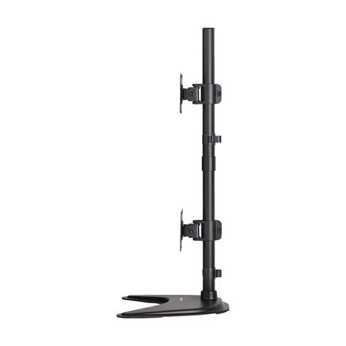 Tripp Lite DDR1527SDC Dual Vertical Flat-Screen Desk Stand/Clamp Mount, 15 in. to 27 in. Flat-Screen Displays