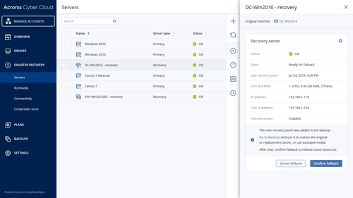 Acronis Hybrid Disaster Recovery 1 license(s) License 1 year(s)