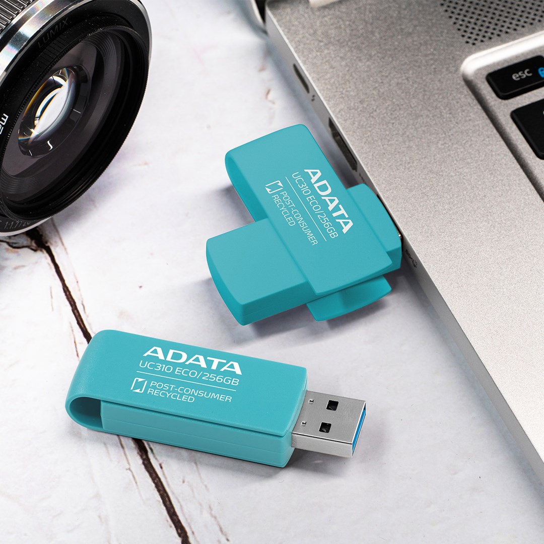 ADATA UC310 ECO USB flash drive 256 GB USB Type-A 3.2 Gen 1 (3.1 Gen 1) Green