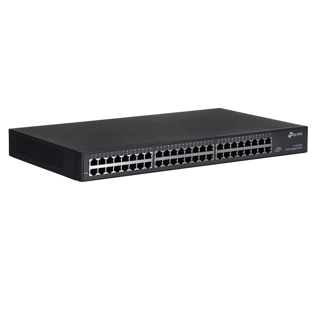 TP-Link TL-SG1048 network switch Unmanaged Gigabit Ethernet (10/100/1000) 1U Black