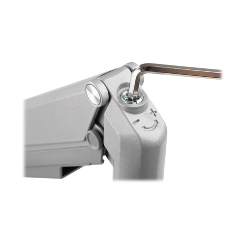 Tripp Lite DDR1732SAL Single-Display Gas Spring-Arm Desktop Clamp or Grommet for 13” to 34” Displays - USB and Audio Ports, Aluminum