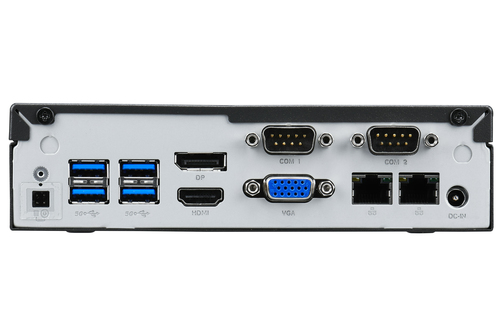 Shuttle XPC Slim System DL3000XA, Intel N100, 8GB RAM, 128GB SSD M.2 (NVMe), 2x LAN (2x 2.5Gbit), 2xCOM, 1xHDMI, 1xDP, 1x VGA, fanless, 24/7 permanent operation