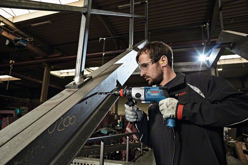 Bosch GBM 13-2 RE 1750 RPM Key 2.4 kg Black, Blue, Grey