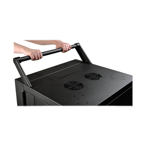 Tripp Lite CSHANDLEKIT Mobile Cart Conversion Kit with Handle, Casters and Power Cord Manager for Tablet/Chromebook Charging Stations