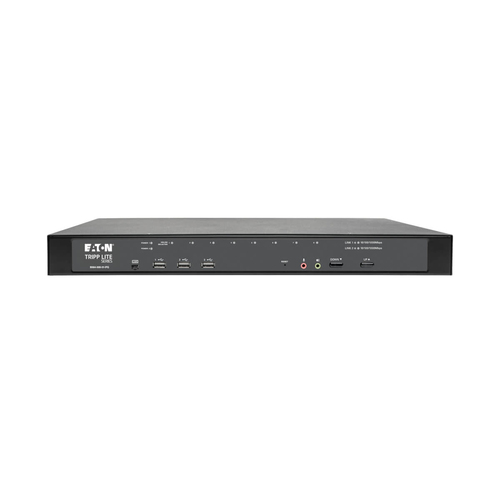 Tripp Lite B064-008-01-IPG 8-Port Cat5 KVM over IP Switch with Virtual Media - 1 Local & 1 Remote User, 1U Rack-Mount, TAA