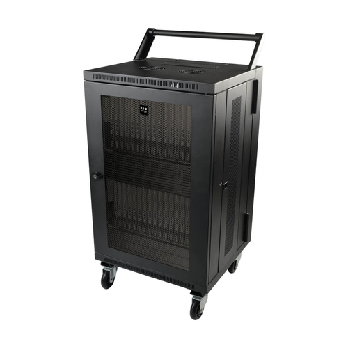 Tripp Lite CSHANDLEKIT Mobile Cart Conversion Kit with Handle, Casters and Power Cord Manager for Tablet/Chromebook Charging Stations