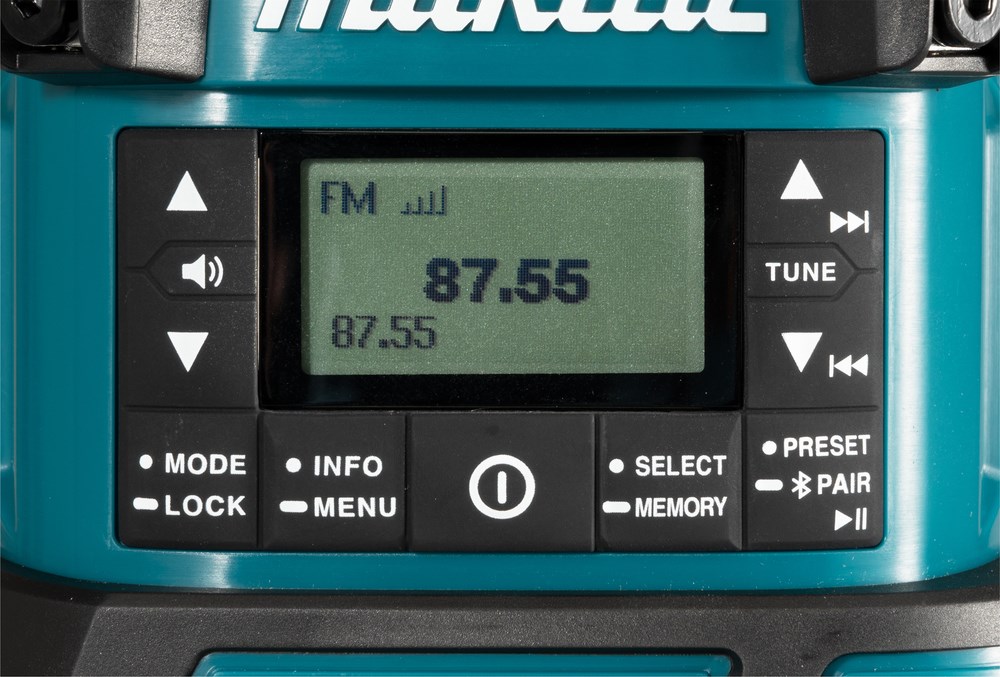 Makita DMR056 radio Portable Analog & digital Black  Blue