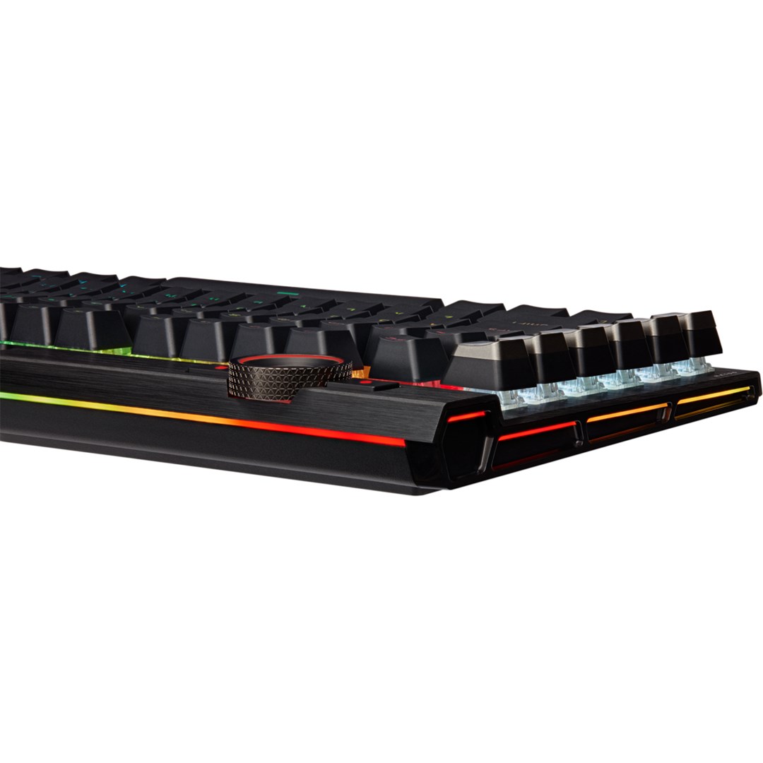 Corsair K100 RGB Optical-Mechanical Gaming keyboard USB QWERTZ German Black