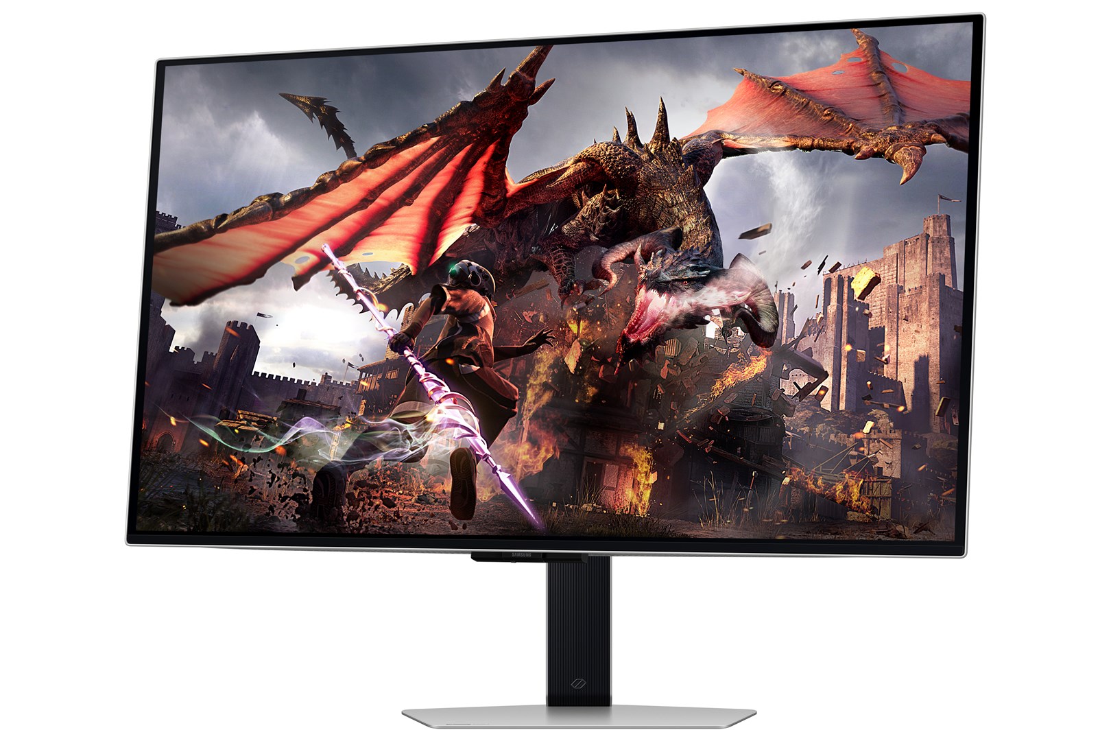Samsung G80SD computer monitor 81.3 cm (32") 3840 x 2160 pixels 4K Ultra HD OLED Silver