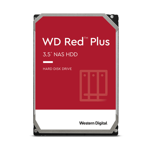 Western Digital Red Plus internal hard drive 8 TB 7200 RPM 3.5" Serial ATA III