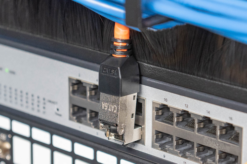 Digitus CAT 6A field connector, angled, STP with dust cap, bend protection