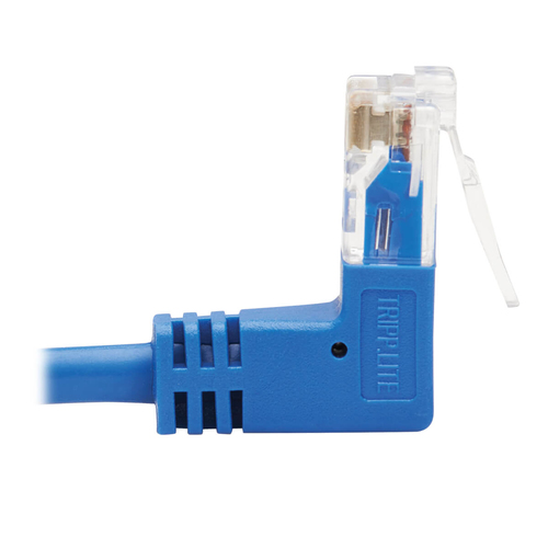 Tripp Lite N204-S10-BL-UD Up/Down-Angle Cat6 Gigabit Molded Slim UTP Ethernet Cable (RJ45 Up-Angle M to RJ45 Down-Angle M), Blue, 10 ft. (3.05 m)