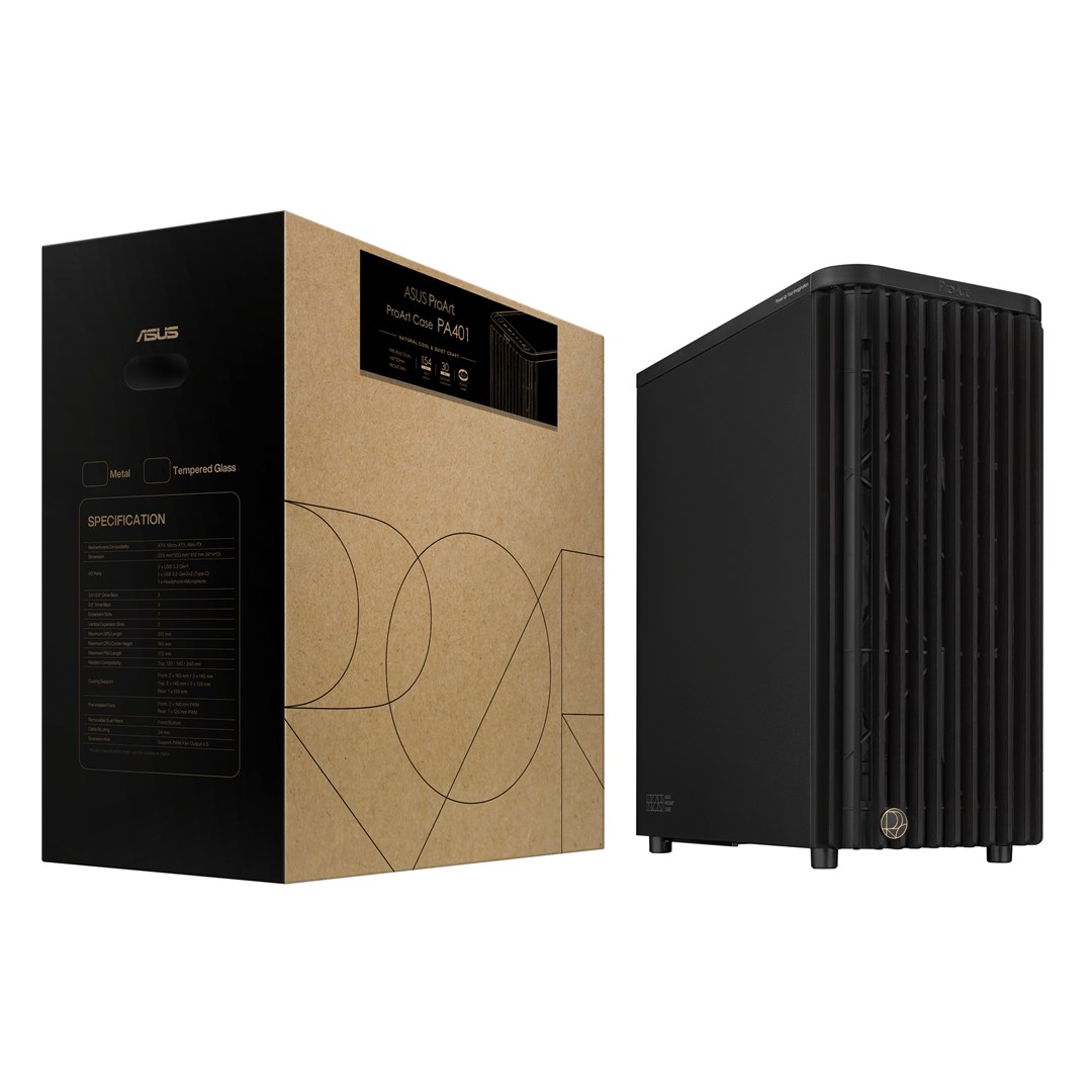 ASUS ProArt PA401 Wood METAL PWM (Black) Tower