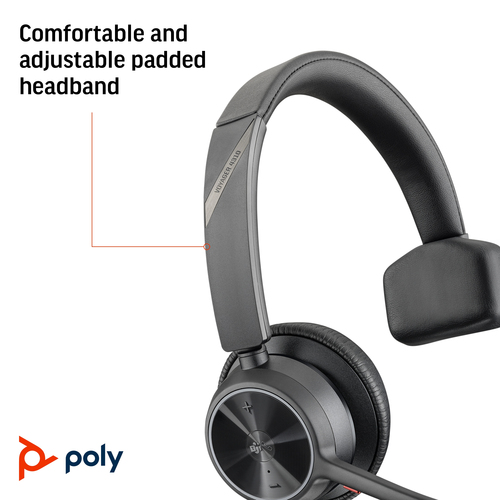 Poly Voyager 4310 Microsoft Teams Certified USB-A Headset +BT700 dongle