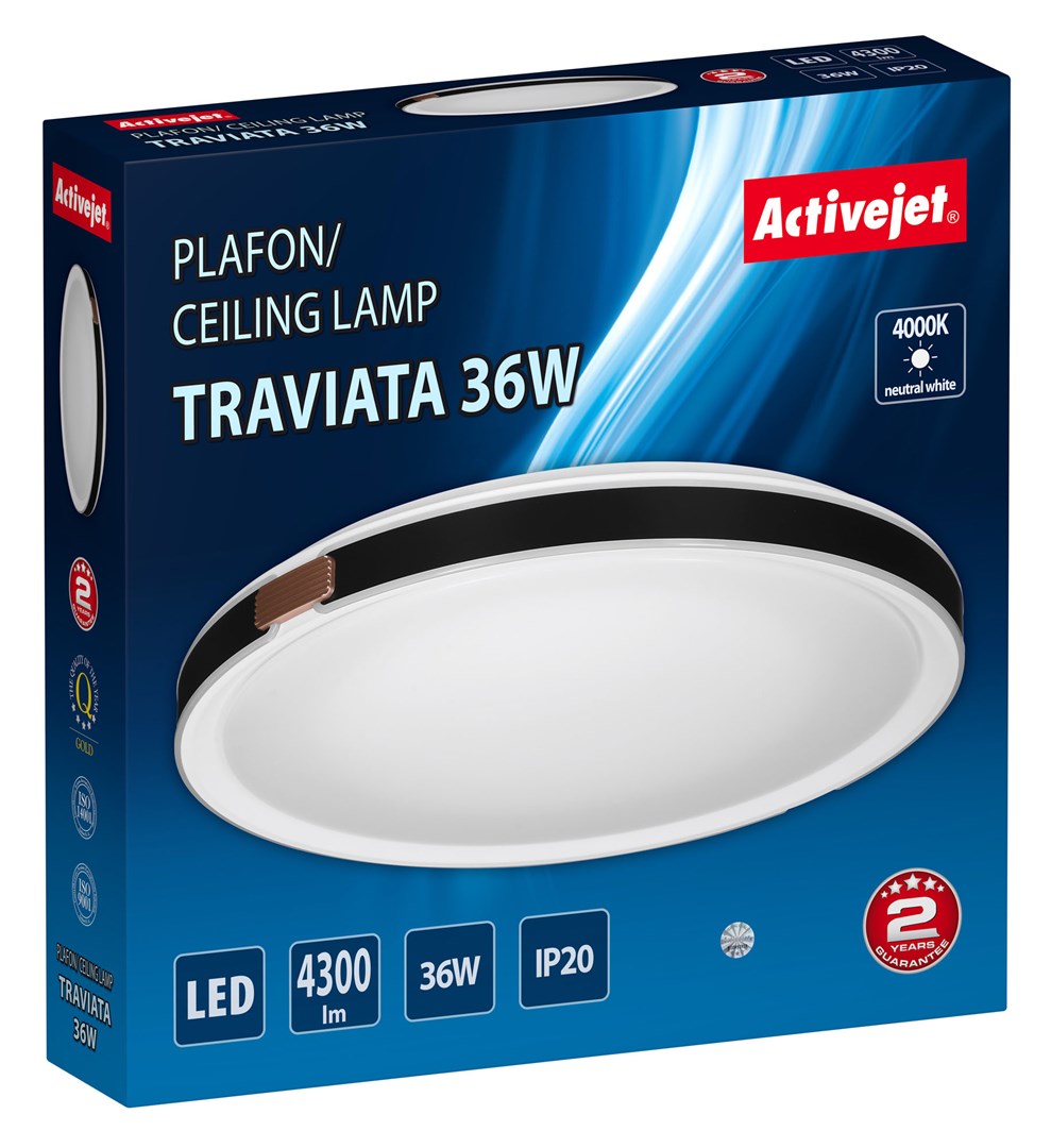 Activejet LED ceiling light AJE-TRAVIATA 36W