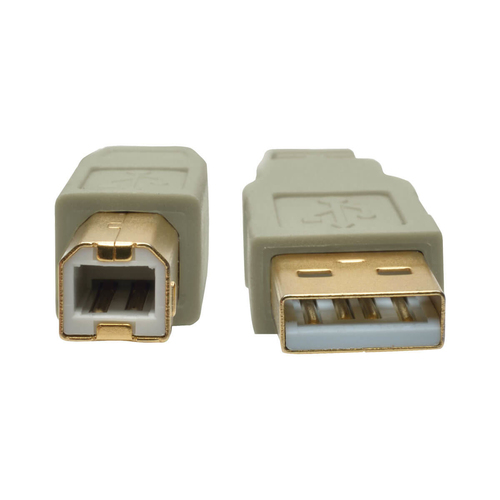 Tripp Lite U022-006-BE USB 2.0 A to B Cable (M/M), Beige, 6 ft. (1.83 m)