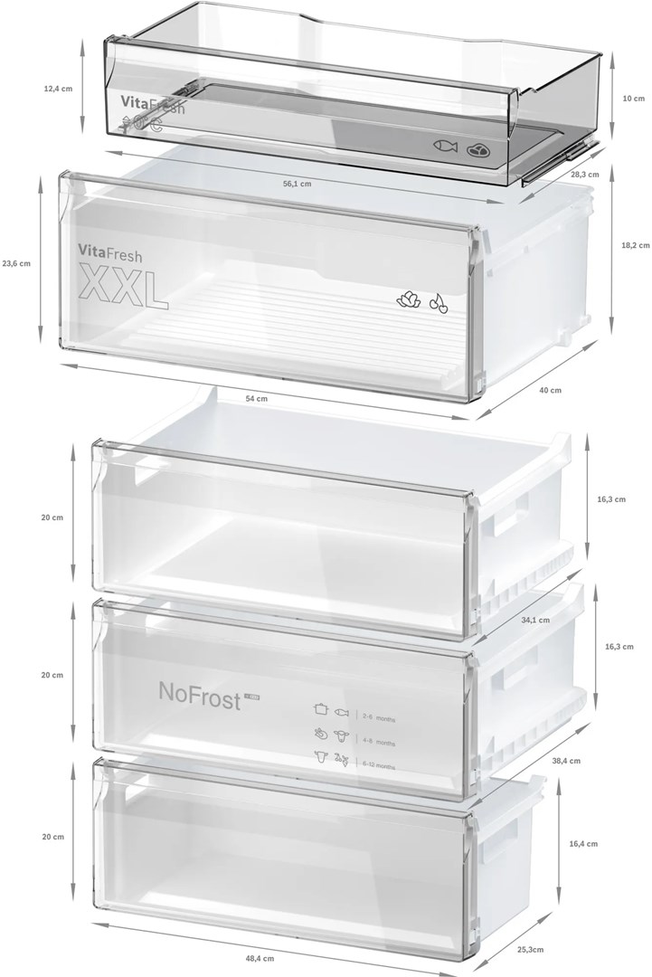 Bosch Serie 4 KGN492IDF fridge-freezer Freestanding 440 L D Stainless steel