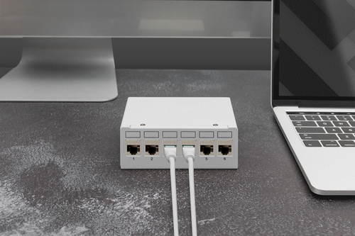 Digitus Desktop Modular Blank Patch Panel, shielded, 6-port