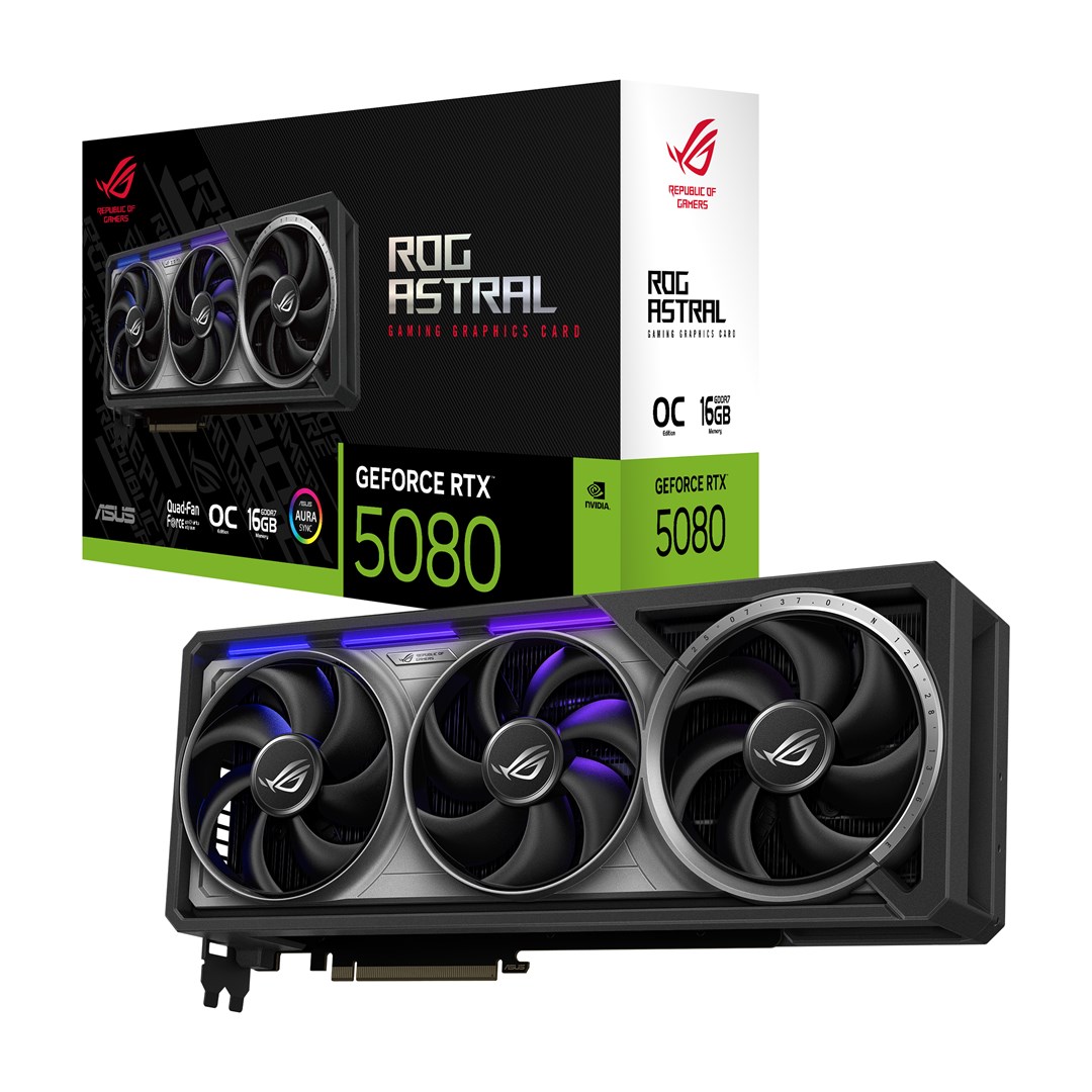 ASUS ROG Astral - -RTX5080-O16G-GAMING NVIDIA GeForce RTX 5080 16 GB GDDR7