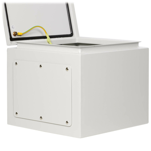 Tripp Lite SRIN412126 SmartRack Outdoor Industrial Enclosure with Lock - NEMA 4, Surface Mount, Metal Construction, 12 x 12 x 6 in., Gray