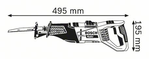 Bosch GSA 1100 E Professional 2700 spm 1100 W Black, Blue, Red